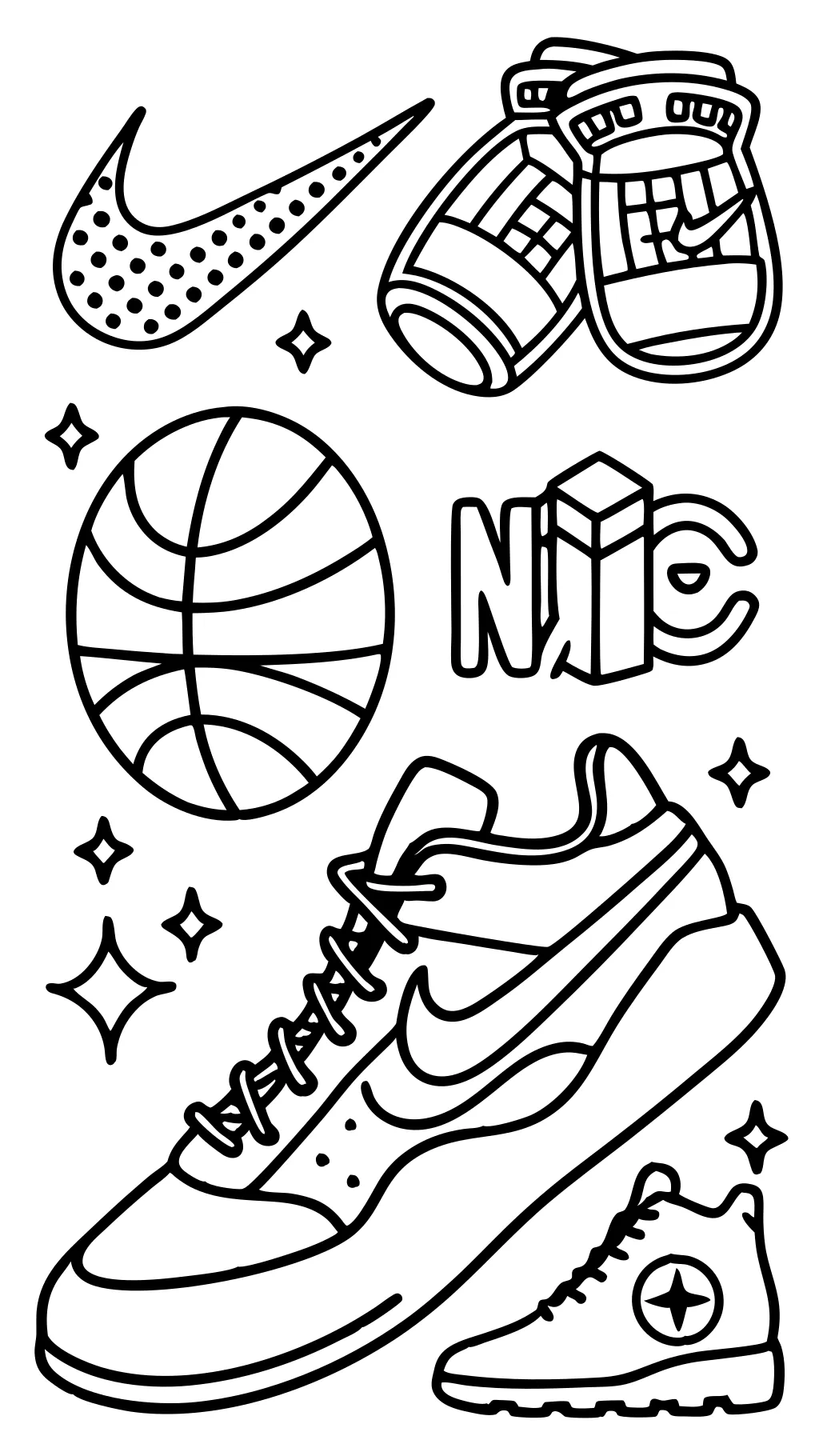 cool nike coloring pages